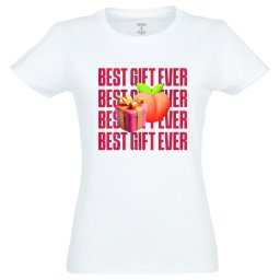 Best Gift Ever - tricou damă - alb - XL