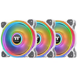 THERMALTAKE Riing Quad 14 RGB Radiator Fan TT Premium Edition 3 bucăţi set alb