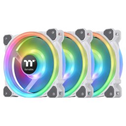 THERMALTAKE Riing Trio 12 RGB Radiator Fan White TT Premium Edition 3 bucăţi set