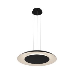 Lustră LED suspendată pe cablu PIATTINO, 30 W, 230 V, 2700/3200/4000 K, Ø 40 cm, negru