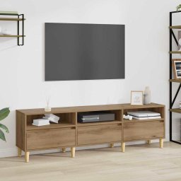 Cabinet TV Stejar Artizanal 150 x 30 x 45 cm Lemn compozit GartenMobel Dekor