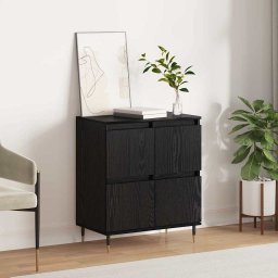 Bufet Negru 60 x 35 x 70 cm Lemn compozit GartenMobel Dekor