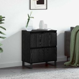 Bufet Negru 60 x 35 x 70 cm Lemn compozit GartenMobel Dekor