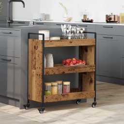 Troler de Bucatarie Lemn vechi 70 x 30 x 82 cm Lemn compozit GartenMobel Dekor
