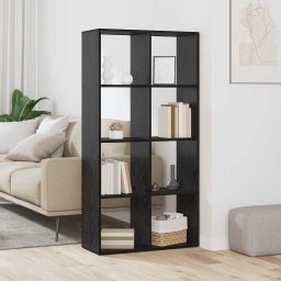Dulap pentru carti Negru 69,5 x 29 x 137,5 cm Lemn compozit GartenMobel Dekor