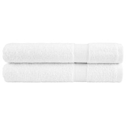 Prosoape de sauna premium SOLUND 2 buc alb 80x200cm 600gsm GartenMobel Dekor