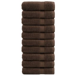 Prosoape de dus premium SOLUND 10 buc maro 70x140cm 600 gsm GartenMobel Dekor