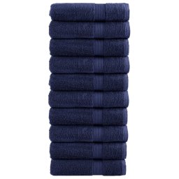 Prosoape de baie premium SOLUND 10buc albastru 100x150cm 600gsm GartenMobel Dekor