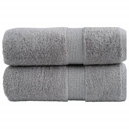 Prosoape de baie premium SOLUND, 2 buc., gri, 30 x 30 cm, 600 g/m² GartenMobel Dekor