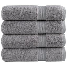 Prosoape de maini premium SOLUND 4 buc gri 50x100cm 600gsm GartenMobel Dekor