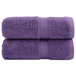 Prosoape oaspeti premium SOLUND 2 buc violet 30x50 cm 600 gsm GartenMobel Dekor