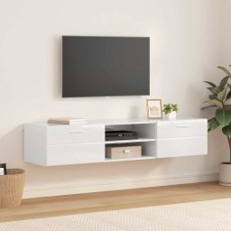 Dulap din Lemn Alb lucios 150 x 39 x 30 cm Lemn compozit GartenMobel Dekor