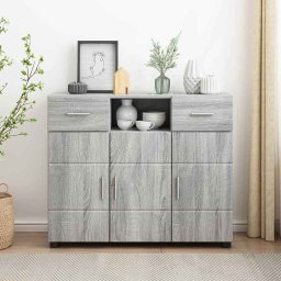 Bufet cu sertar sonoma gri 88,5 x 30,5 x 73 cm Lemn compozit GartenMobel Dekor