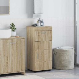 Set dulap baie cu sertar TULUM Stejar Sonoma 37 x 31,5 x 82 cm GartenMobel Dekor