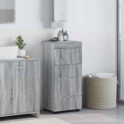 Set dulap baie TULUM Gri Sonoma 37 x 31,5 x 82 cm Lemn compozit GartenMobel Dekor