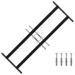 Grila Fereastra Negru 76 x 30 cm Otel vopsit electrostatic GartenMobel Dekor