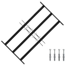 Grila Fereastra Negru 75.5 x 45 cm Otel vopsit electrostatic GartenMobel Dekor