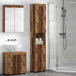 Set dulap baie TULUM Lemn Vechi 37 x 31,5 x 203 cm GartenMobel Dekor