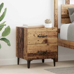 Dulap de pat Lemn vechi 40 x 35 x 47.5 cm Lemn compozit GartenMobel Dekor