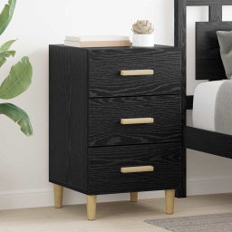 Dulap de noapte Stejar negru 40 x 40 x 66 cm Lemn compozit GartenMobel Dekor
