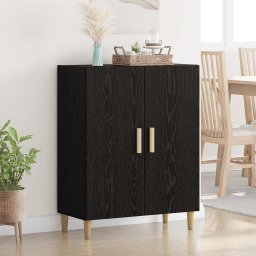 Bufet Stejar Negru 70 x 34 x 90 cm Lemn compozit GartenMobel Dekor