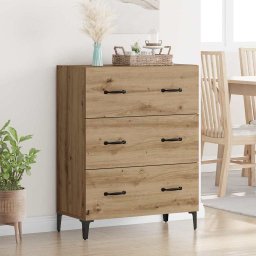 Bufet cu sertar Stejar Artizanal 69,5 x 34 x 90 cm GartenMobel Dekor