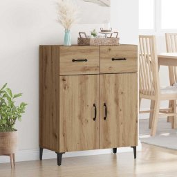 Bufet stejar artizanal 34 x 69.5 x 90 cm Lemn compozit GartenMobel Dekor