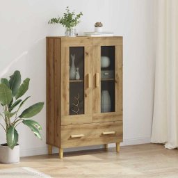 Bufet cu sertar Stejar Artizanal 70 x 31 x 115 cm Lemn compozit GartenMobel Dekor