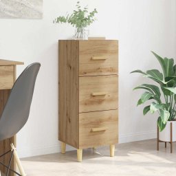 Bufet stejar artizanal 34.5 x 34 x 90 cm Lemn compozit GartenMobel Dekor