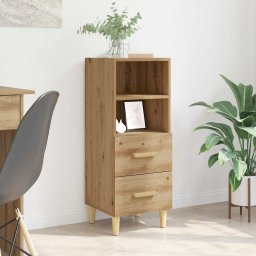 Bufet stejar artizanal 34 x 34.5 x 90 cm Lemn compozit GartenMobel Dekor