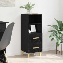 Bufet cu sertar Stejar negru 34 x 34.5 x 90 cm Lemn compozit GartenMobel Dekor