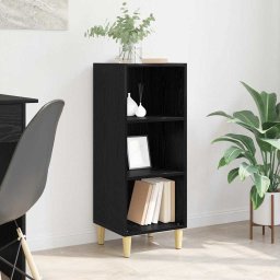 Bufet Stejar negru 32.5 x 34.5 x 90 cm Lemn compozit GartenMobel Dekor