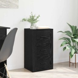 Bufet cu sertar Stejar negru 40 x 33 x 70 cm Lemn compozit GartenMobel Dekor
