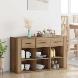Bufet Stejar Artizanal 100 x 30 x 59,5 cm Lemn compozit GartenMobel Dekor