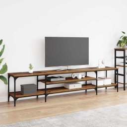 Cabinet TV Lemn Vechi 201 x 35 x 45 cm Lemn Ingineresc si Fier GartenMobel Dekor