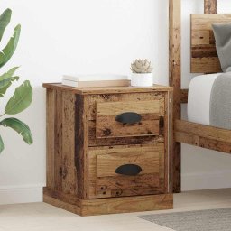 Dulap de noapte Lemn vechi 39 x 39 x 47.5 cm Lemn compozit GartenMobel Dekor