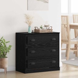 Bufet cu sertar Stejar Negru 70 x 35,5 x 67,5 cm Lemn compozit GartenMobel Dekor