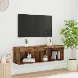 Set comoda TV Lemn Vechi 100 x 30 x 30 cm Lemn compozit GartenMobel Dekor