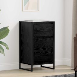 Bufet cu sertar Stejar Negru 42 x 36 x 75.5 cm Lemn compozit GartenMobel Dekor