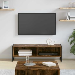 Cabinet TV Stejar fumuriu 100 x 36.5 x 30.5 cm Lemn compozit GartenMobel Dekor