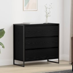 Bufet cu sertar Stejar Negru 79 x 36 x 75.5 cm Lemn compozit GartenMobel Dekor