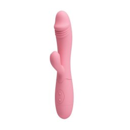 Snappy Vibrator Iepuras Roz din Silicon cu 30 de Functii Reincarcabil