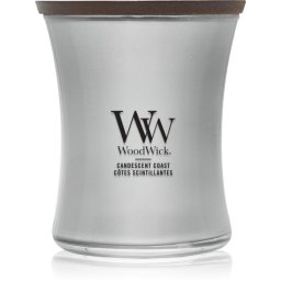 Woodwick Precious Metals Candescent Coast lumânare parfumată 275 g