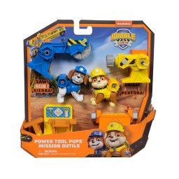 PAW Patrol Rubble & Wheeler, Set 2 Figurine Power Tool Pups, Multicolor, 3 ani+