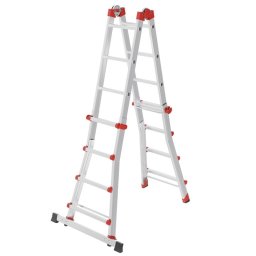 Scara aluminiu Hailo HAILO M80, multifunctionala, 4 X 4 trepte