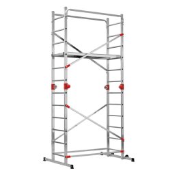 Schela aluminiu HAILO G60, multifunctionala, sistem Fast & Lock, 2 sectiuni x 12 trepte