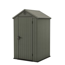 Casuta de gradina, Keter, Verde, 4x4, colectie Darwin, cu podea, cu ventilatie, cu ranforsare metalica