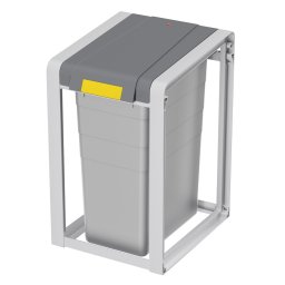 Sistem de separare a deseurilor, extensibil, cos interior detasabil, gri Hailo ProfiLine Oko XL 38 L