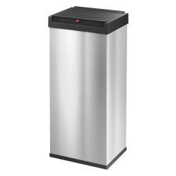 Cos de gunoi inox cu capac negru batant Hailo Big-Box Swing XL 52 L