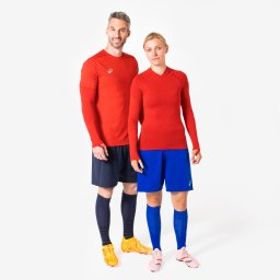 Bluză termică pentru fotbal fără cusături Keepdry roșu